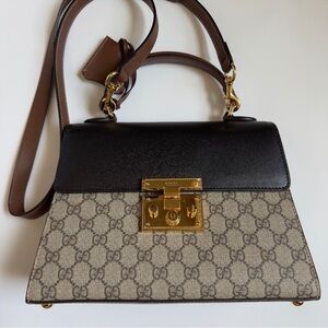 Gucci Padlock GG Supreme Top Handle Bag NEW